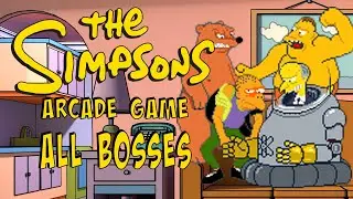 The SIMPSONS Arcade - All bosses (LONG PLAY)