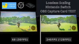 Lossless Scaling Nintendo Switch OBS Capture Card TEST  [LSFG 2.3/x4]