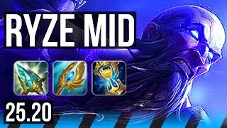 RYZE vs SYLAS (MID) | 15/2/16, Legendary | EUW Diamond | 25.20