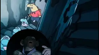 Smiling Friends - Charlie has his phone while storming the castle