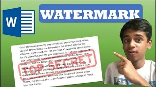 Insert Watermark In Word