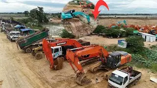GIANT EXCAVATORS At Work! Unleashing Raw Power.4K_042II