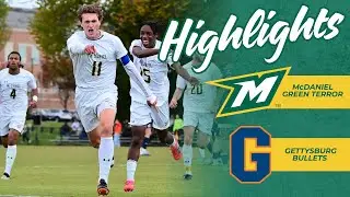 McDaniel Men's Soccer Highlights | 10-22-25 vs. Gettysburg