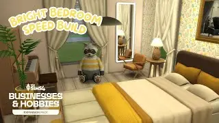 radiant yellow bedroom | ☀️ | the sims 4 business & hobbies speed build (no cc)