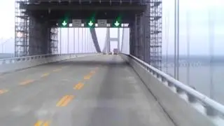 Driving over chesapeake bay bridge in Maryland!!