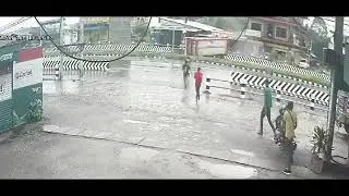 CCTV footage Itahari bus accident
