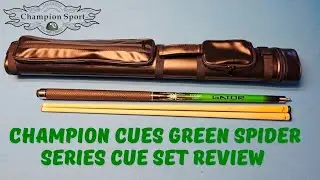 Champion Cues green spider series set. Great bang for your buck.😊 @champion9billiard 