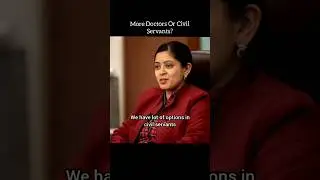 India needs more doctors or civil servants? 🤣 UPSC interview | #ias #upsc #ips #study