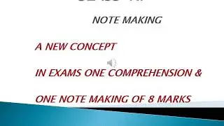 Note Making Presentation Video