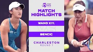 Xiyu Wang vs. Belinda Bencic | 2022 Charleston Round 1 | WTA Match Highlights