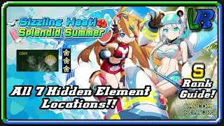 Mega Man X DiVE - Sizzling Heat! Splendid Summer - All 7 Hidden Element Location - S Rank Guide