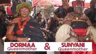 Bono is one, Sunyani Queen mother welcomes Dormaa Queen mother as they sit side by side