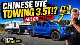 Can the Foton Tunland REALLY Tow a 3.5T CARAVAN? 2,500km Towing TEST!