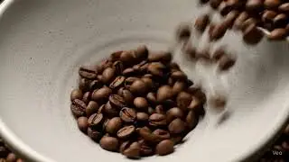 Pouring Freshly Roasted Coffee Beans #coffeebeans #satisfying #coffee #pouring