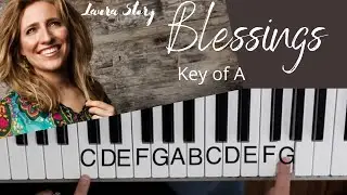 Blessings -Laura Story (Key of A)//EASY Piano Tutorial