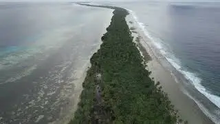 Drone (Aerial) video of Ta Island located in Satawan Atoll in the Mortlocks Region, Chuuk State