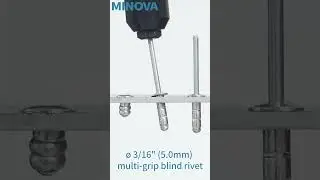 MINOVA Rivet Tool.( &oslash; 3/16&rdquo;(5.0mm) multi-grip blind rivets ) #rivet #relaxing #minovatool #relax