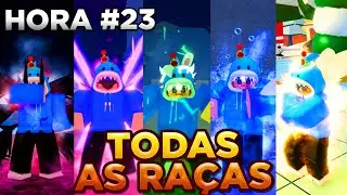 24 HORAS PRA DESPERTAR TODAS AS RAÇAS NO BLOX FRUITS!!!