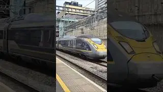 Eurostar e320 passing Stratford International