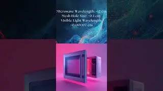 Why Microwave Ovens Have Tiny Metal Mesh on the Door? #rfengineering #electromagnetics