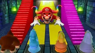 Mario Party 10 Minigames - DK Kong Vs Rosalina Vs Daisy Vs Peach (Master Difficulty)