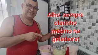 Como deixar o alho sempre claro na geladeira 👍