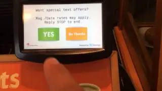 Spendgo's Text Activation from Interactive Display