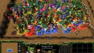 100 Satyr Units (With Type) vs 7 Blademaster (With Skills) 1080p