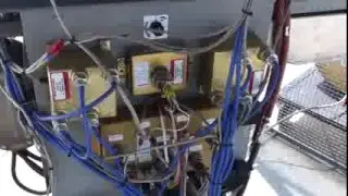 Вертикальный стенд с двигателем Lycoming IO-390