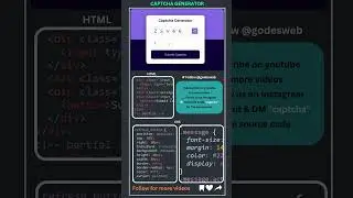 Build Captcha Generator with HTML CSS JavaScript 🚀