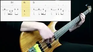 Peter Gabriel - Don't Give Up (ft. Kate Bush) (Bass Only) (Play Along Tabs In Video)