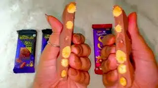Cadbury silk Roast Almond vs Cadbury fruit and nut Vs Cadbury Bournville#trending#youtube #asmr 
