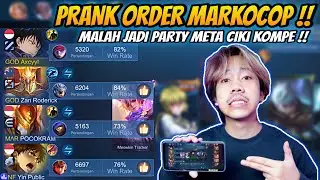 Prank Order Markocop !! Malah Jadi Party Kompe Meta Ciki Gini Cuy !!🥶