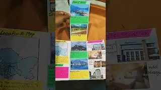 Tourist brochure for school project | Travel brochure | Trifold brochure | Brochure making ideas