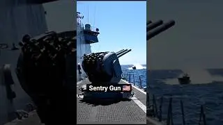 Navy Auto Sentry Gun Defense Mode #destroyer #military #navy #sentrygun #defense #usnavy #usa #veo3