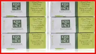 Kiss My Face Bar Soap, Pure Olive Oil, 8 OZ, Pack of 6