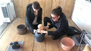 Como forrar o baldinho (prop) para posicionar o recém-nascido?