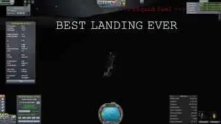 KSP: BATVTOL moon landcrashing. no fuel, no energy for SAS :D