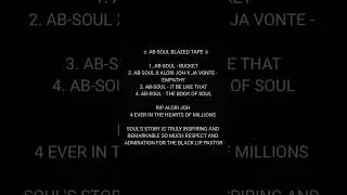 AB-SOUL BLAZED MIX