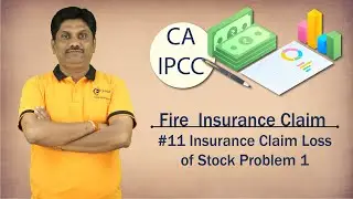 Insurance Claim Loss of Stock - Problem 1 - Fire Insurance Claim - CA IPCC Accounts