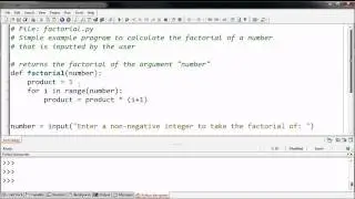 Defining a Factorial Function