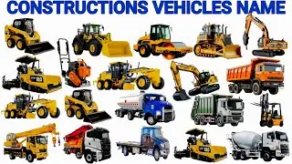 20 Construction Vehicles For Kids | Many Types Of Heavy Machinery Names in English | Learn with Fun 