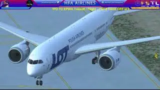 [FSX] QualityWings 787-8 TAKE OFF at EPPO TO EPWA