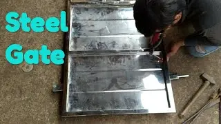 steel gate / How to make stainless steel gate full process