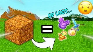 Minecraft But DIRT Drops *INSANE* Items...
