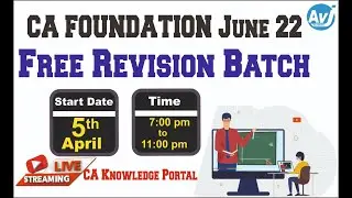 Foundation June 22- Free Revision series