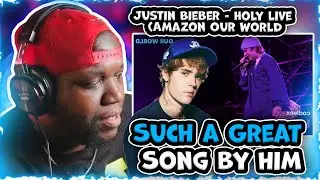 Justin Bieber - Holy live (Amazon Our World) | Reaction