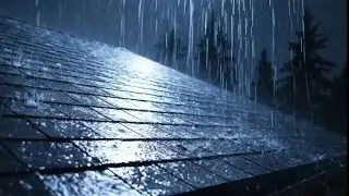 Rain Sound on Roof, No Thunder Sounds ㅣ Heavy Rain for Sleep, Study, Relaxation, and Meditation