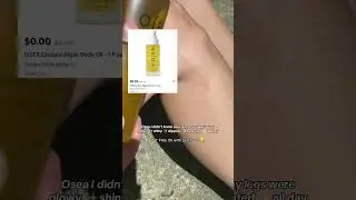 Free Osea 1 oz body oil when you get the 5oz oil 🥳 this body oil lasted aaaaallll day on my legs, I