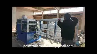 Paint Roller Finishing Machine Stability Work Testing for European Customer Before Shipping